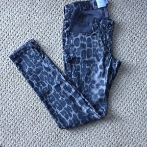 ASOS Maternity Jeggings Animal Print Grey Black